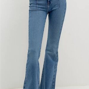 Free People We The Free Jayde Flare Jeans in Sunburst Blue